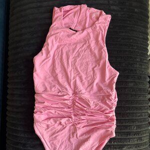 Riot Swim Jace ruched one piece in pink